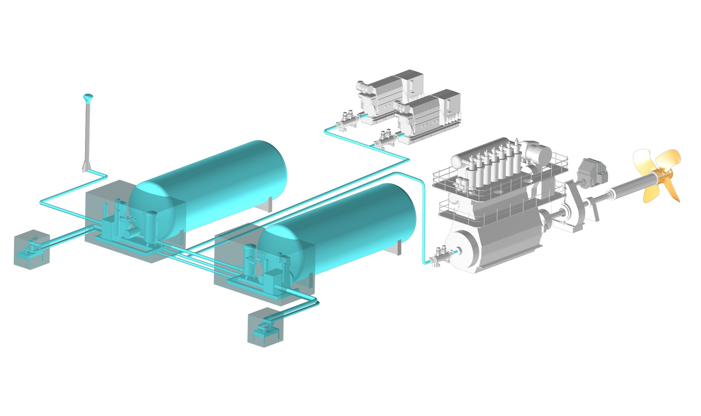 3D illustration of system